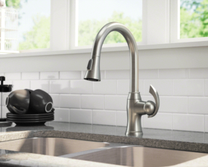 Brushed Nickel Pull Down Kitchen Faucet