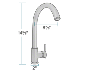 Single Handle Faucet Dimensions