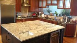 granite-white-light-gray-kitchen-maple-black-cabinets granite-white-light-gray-kitchen-maple-black-cabinets